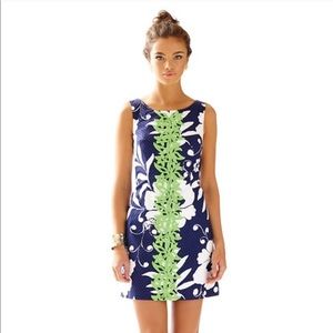 Lilly Pulitzer Delia Shift Dress- Navy & White